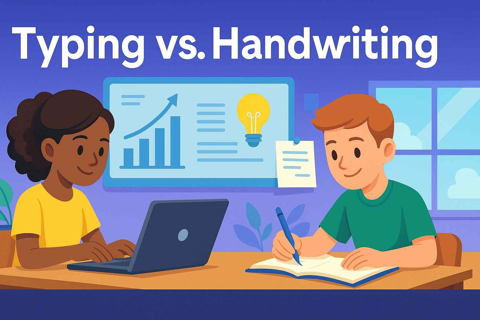 Typing vs Handwriting comparison for students in 2025