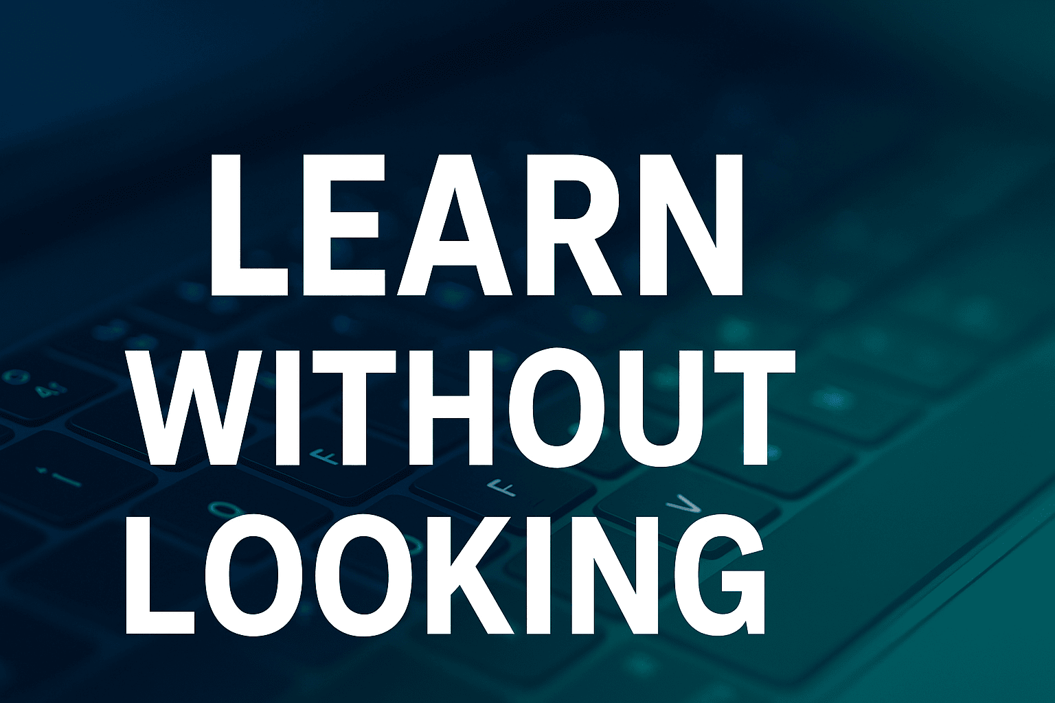 Learn to touch type without looking keyboard training image