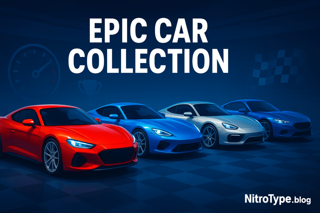 Showcase of rare Nitro Type cars and player garages from NitroType.blog