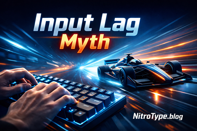 Nitro Type Input Lag myth showing typing speed is not limited by the game